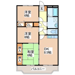 Ｍ・カルムマンションの物件間取画像